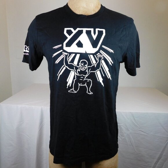 Twitch Con T-Shirt Men Size Large L Black DEV Final Fantasy XV Square Enix 2016 - Picture 1 of 10